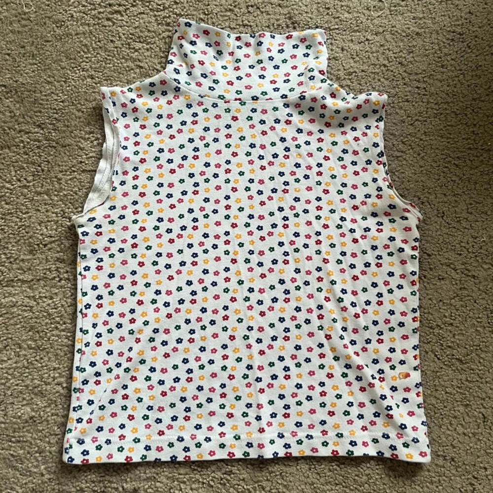 floral cotton tank